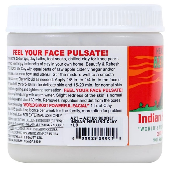 Aztec Secret Indian Healing Clay Facial Treatment 16 Ounce - Picture 2 of 2